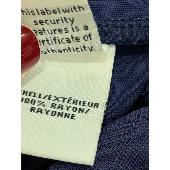 Diane von Furstenberg Navy Julian Wrap Dress 2 Long Sleeve Office Classic DVF - Picture 7 of 8